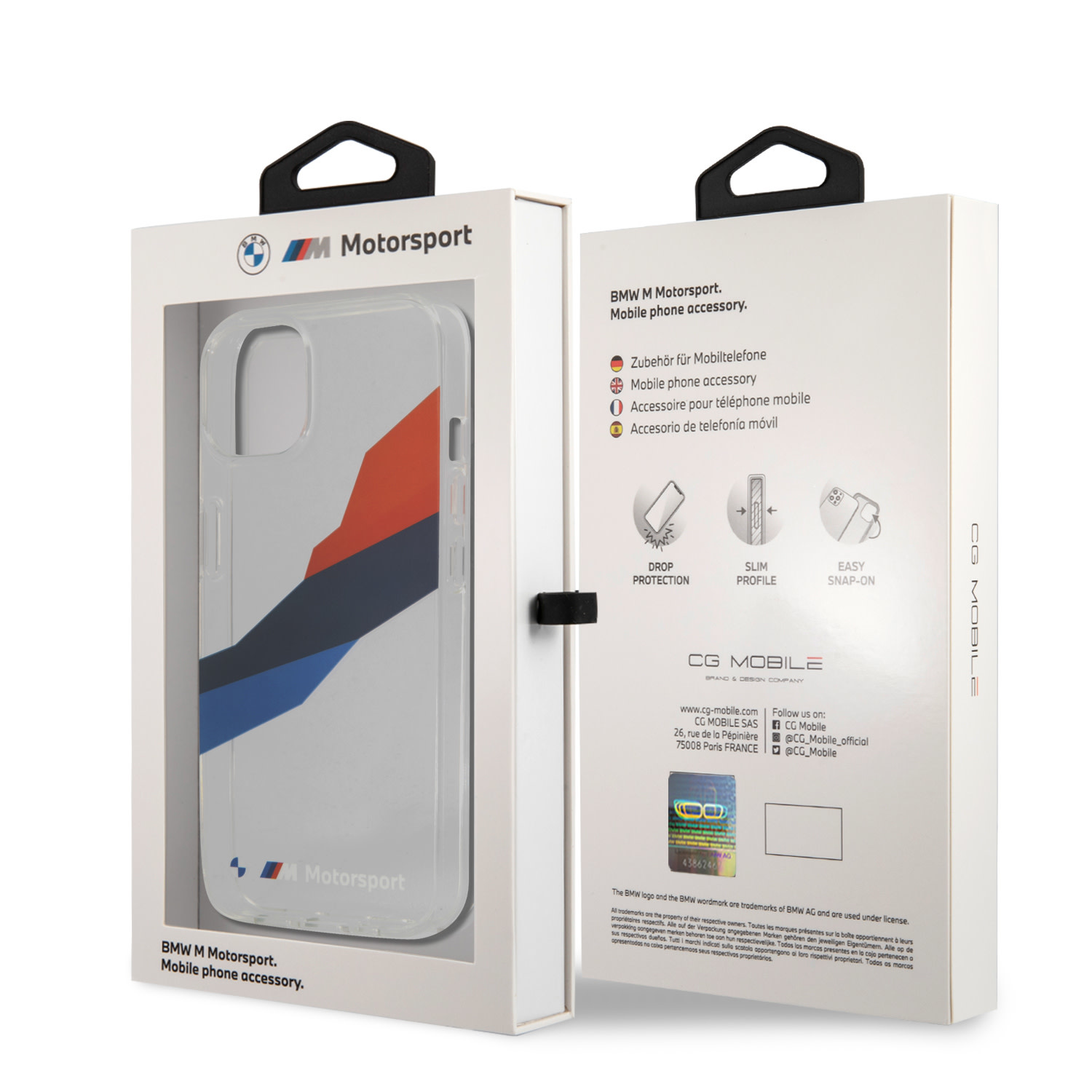 BMW hátlaptok iPhone 13 Mini - Graphic Tricolor -
