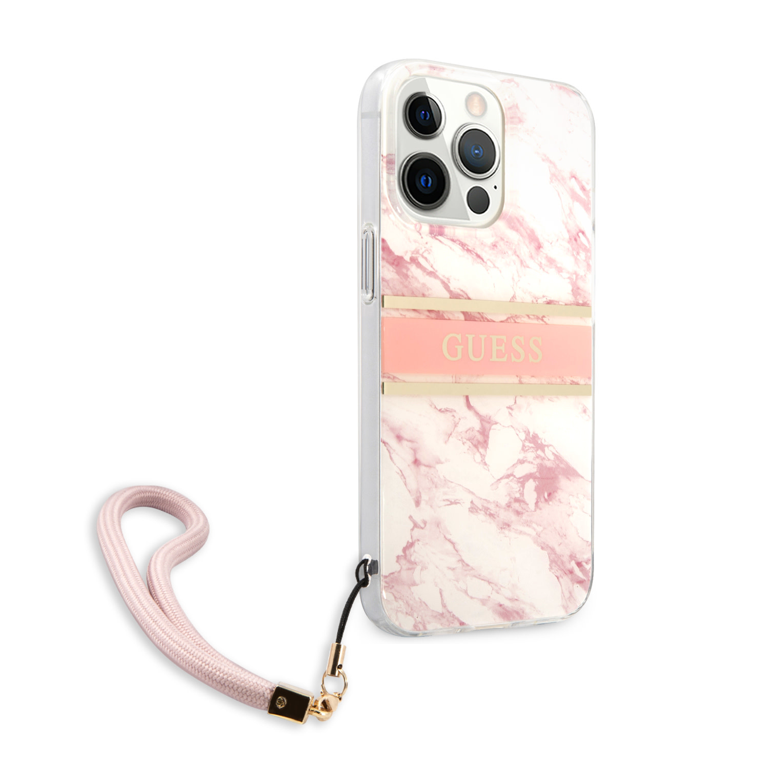 Guess iPhone 13 Pro hátlaptok Marble Pink