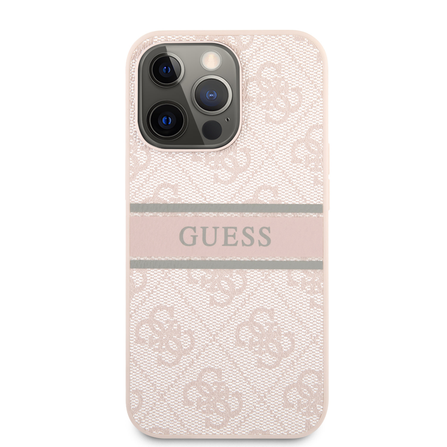 Guess iPhone 13 Pro hátlaptok - 4G - Pink csíkos -