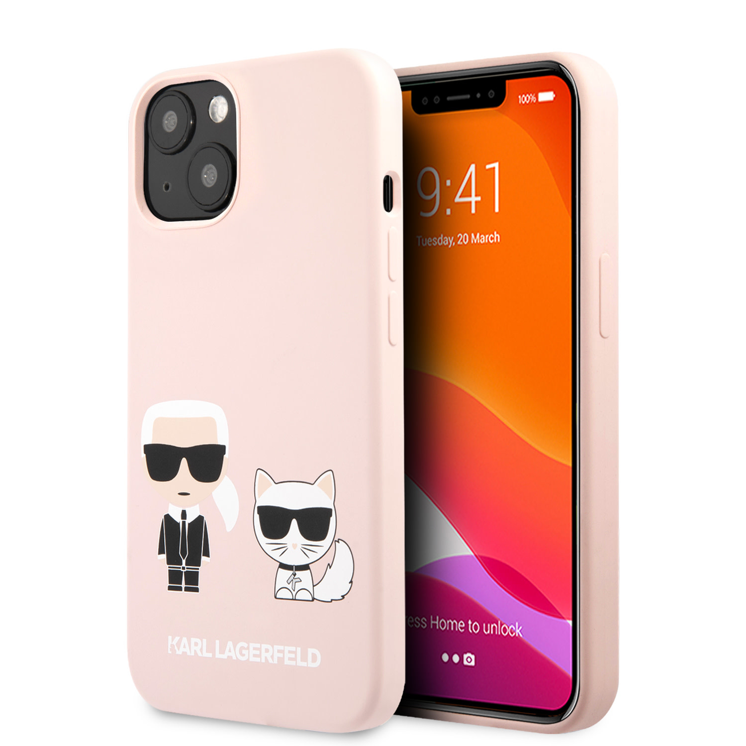 Karl Lagerfeld iPhone 13 Mini hátlaptok - Pink - K