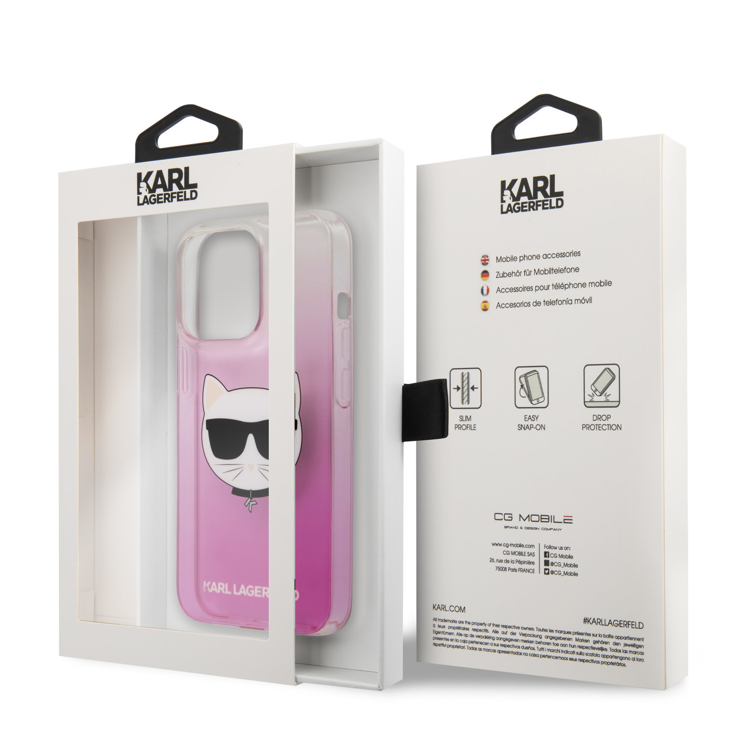 Karl Lagerfeld iPhone 13 Pro hátlaptok - Choupette