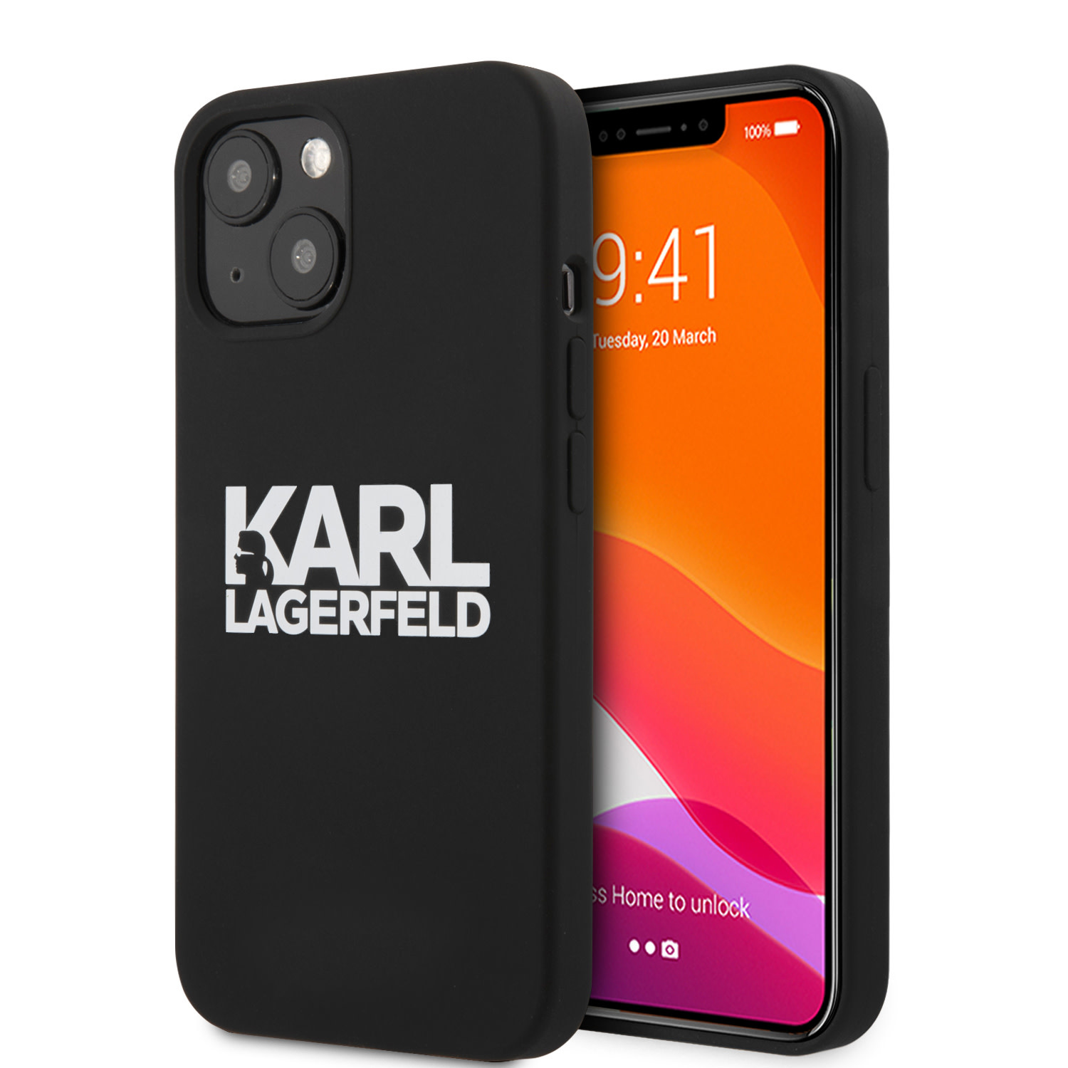 Karl Lagerfeld iPhone 13 Mini hátlaptok - Fekete -