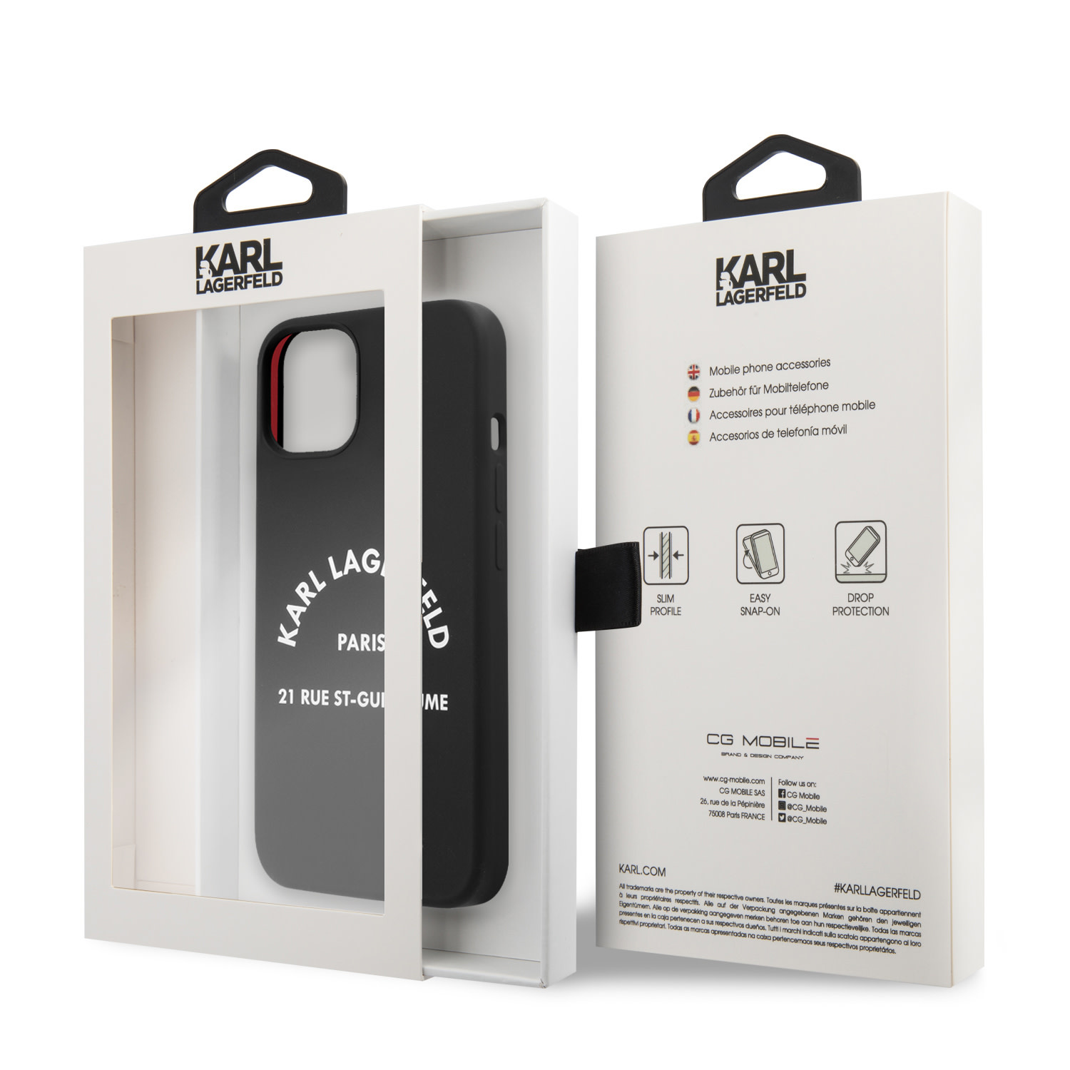 Karl Lagerfeld iPhone 13 Mini hátlaptok - RSG Whit