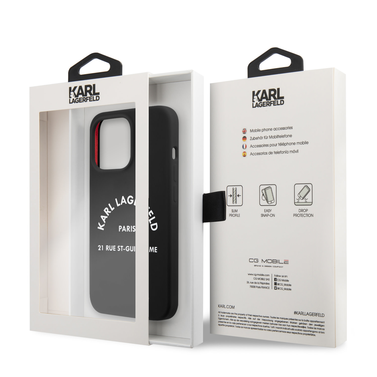 Karl Lagerfeld iPhone 13 Pro hátlaptok - RSG White