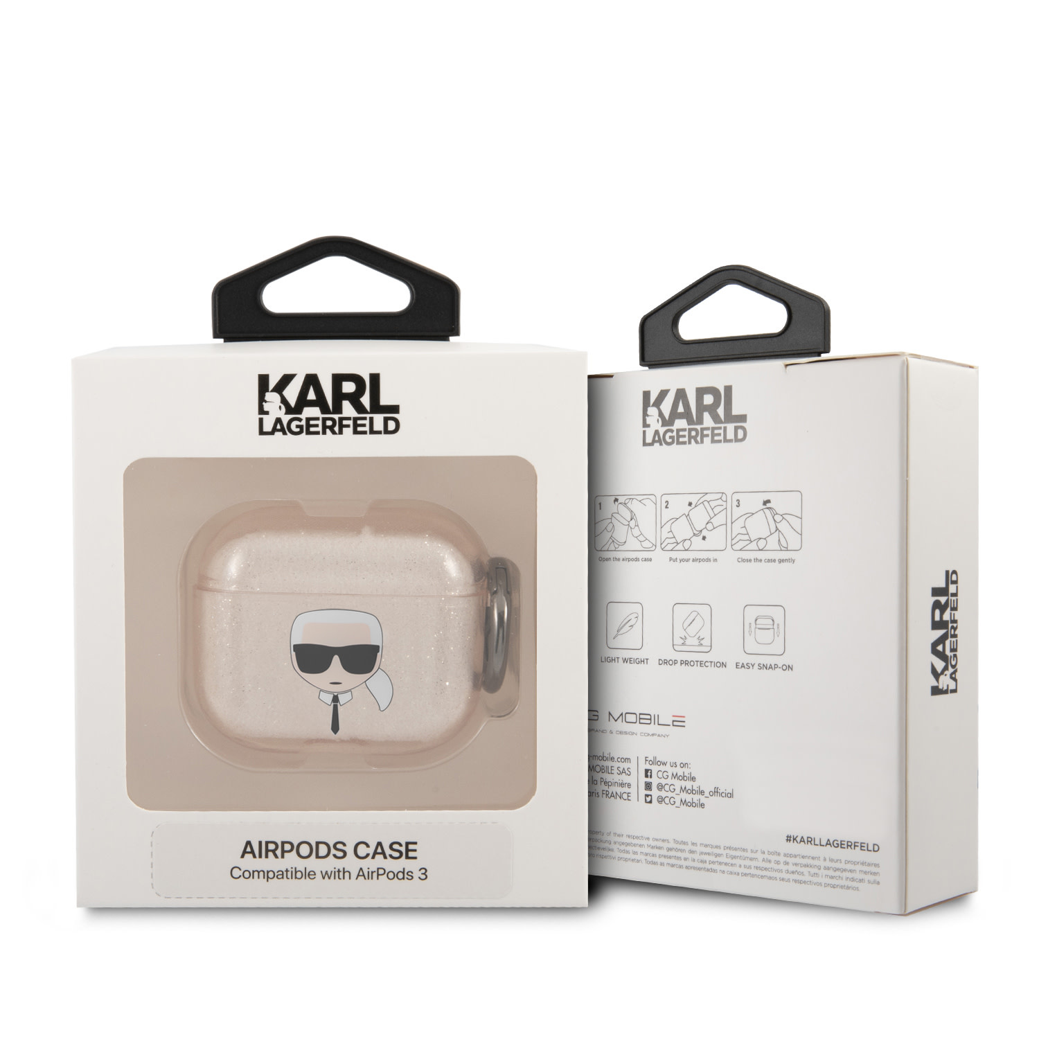 Karl Lagerfeld Airpods 3 Tok - Glitter - Karl - Ar