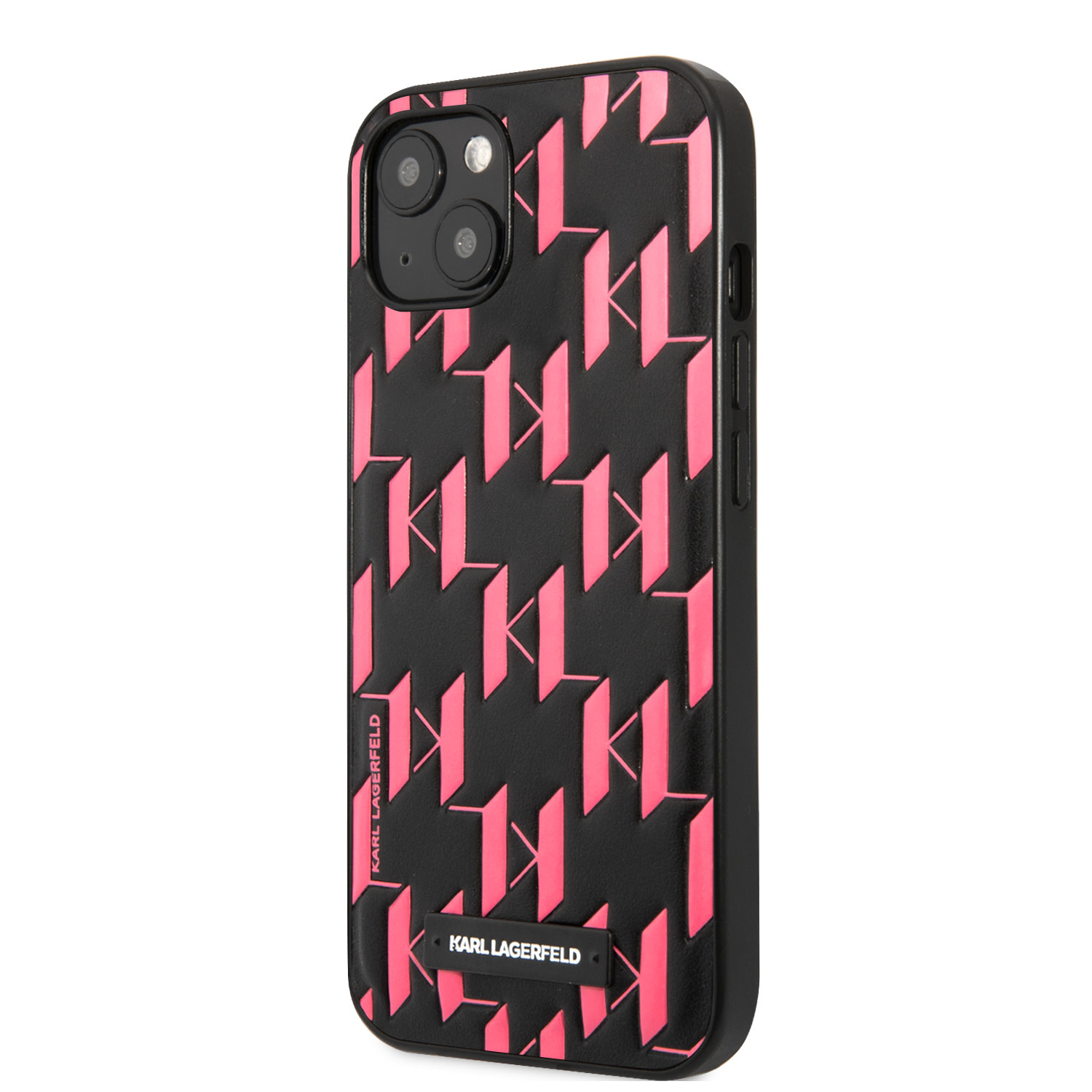 Karl Lagerfeld iPhone 13 Hardcase - Monogram Plaqu
