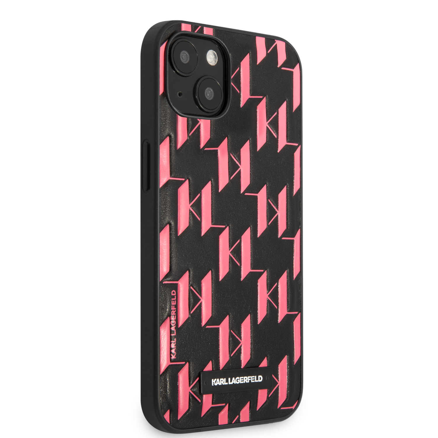 Karl Lagerfeld iPhone 13 Hardcase - Monogram Plaqu
