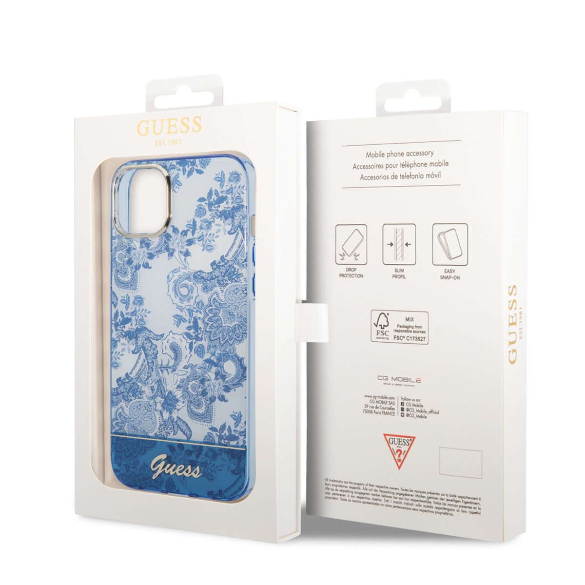 Guess iPhone 14 Hardcase Backcover - Porcelain Col