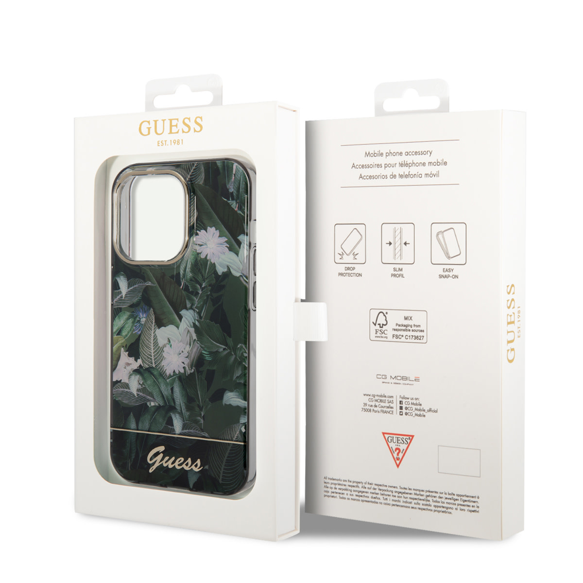 Guess iPhone 14 Pro Hardcase Backcover - Jungle Co
