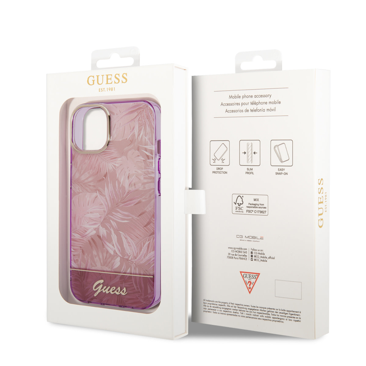 Guess iPhone 14 Hardcase Backcover - Jungle Collec