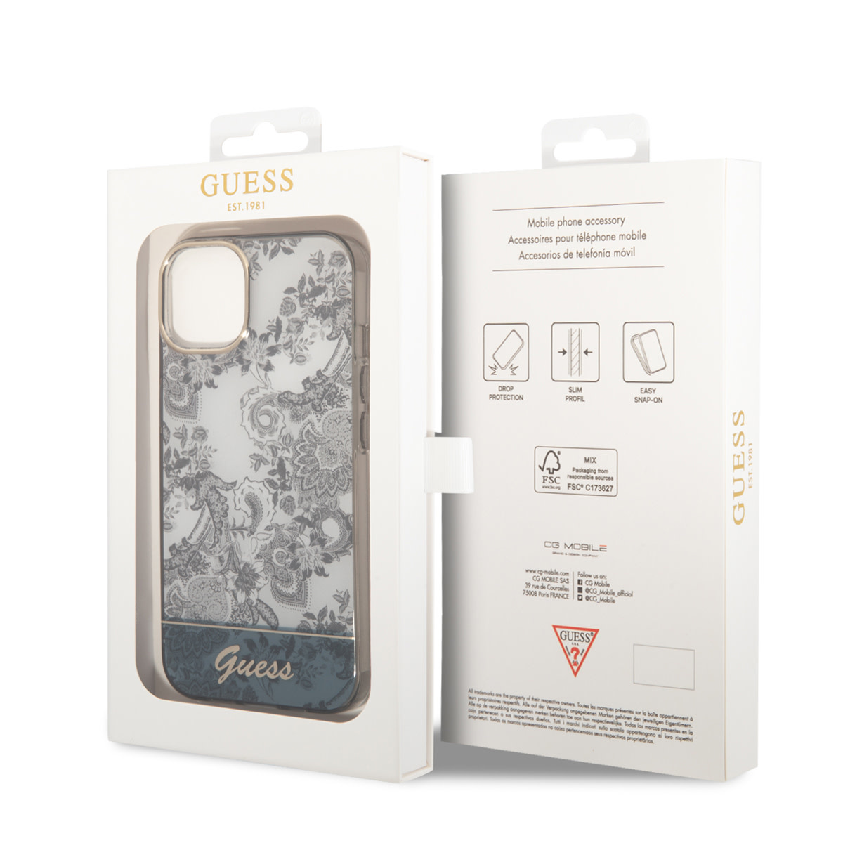 Guess iPhone 14 Hardcase Backcover - Porcelain Col