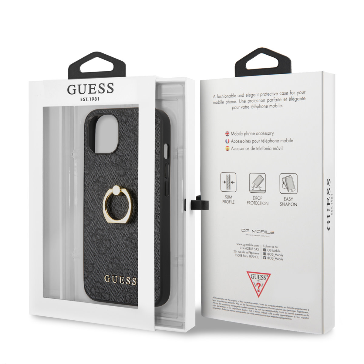 Guess iPhone 14 Plus Hardcase Backcover - 4G - Wit