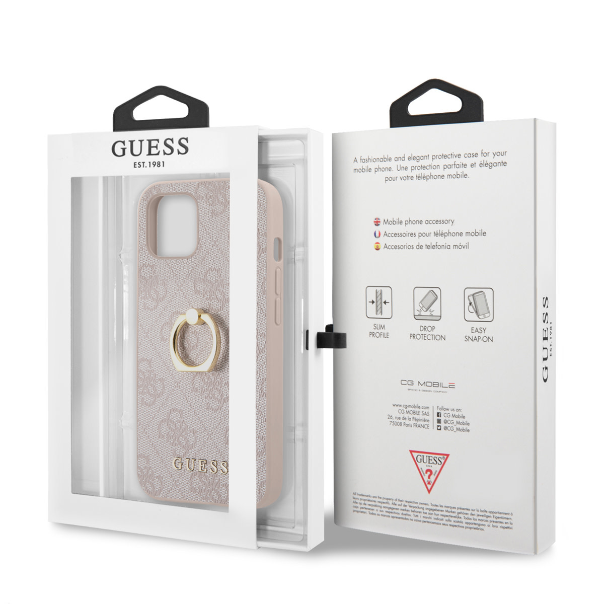 Guess iPhone 14 Plus Hardcase Backcover - 4G - Wit