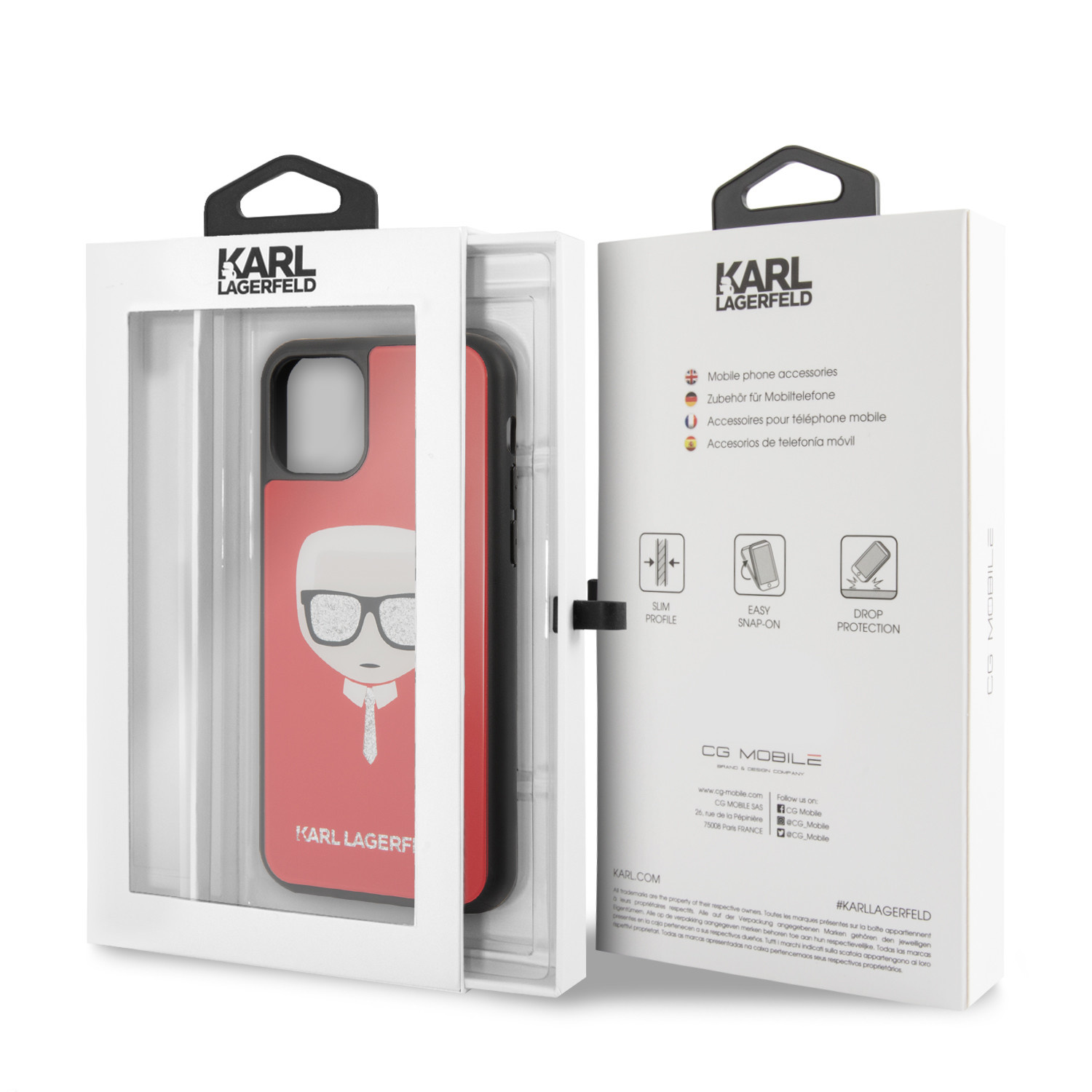 Apple iPhone 11 Pro Karl Lagerfeld hátlaptok Glitt