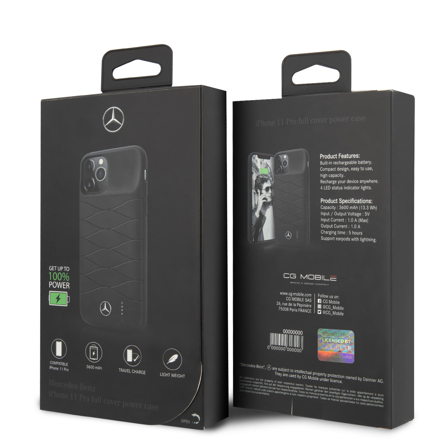 Mercedes-Benz iPhone 11 Pro full cover power tok F