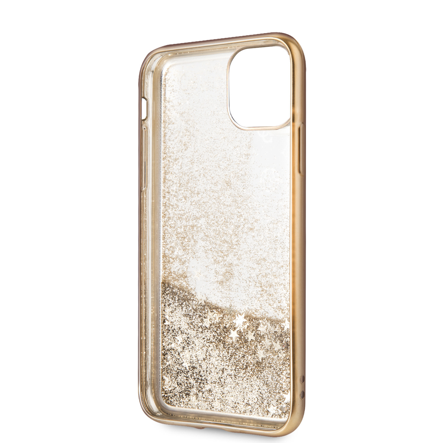 Apple iPhone 11 Pro Guess hátlaptok Glitter Arany 