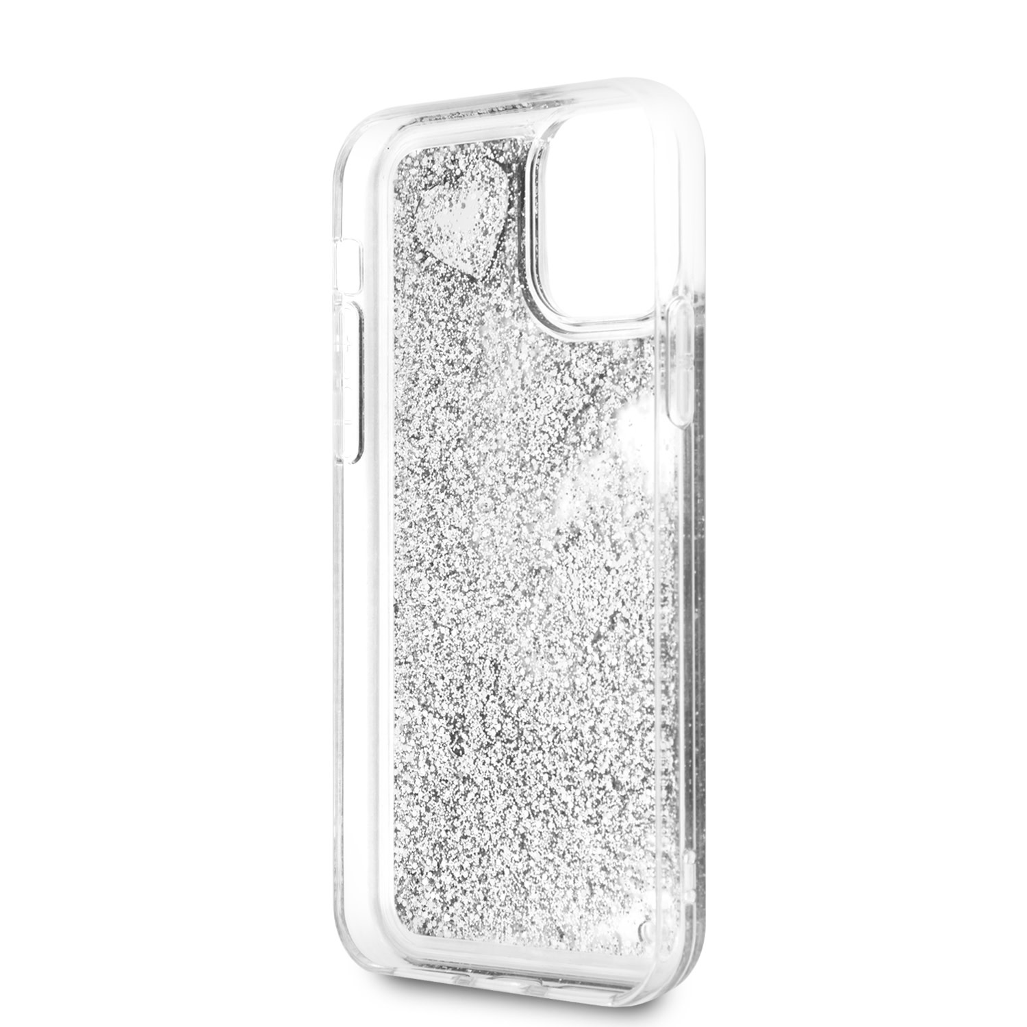 Apple iPhone 11 Pro Guess hátlaptok Glitter Ezüst 