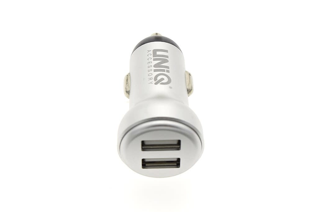 UNIQ Accessory autóstöltő Lightning USB 2.4A - Feh