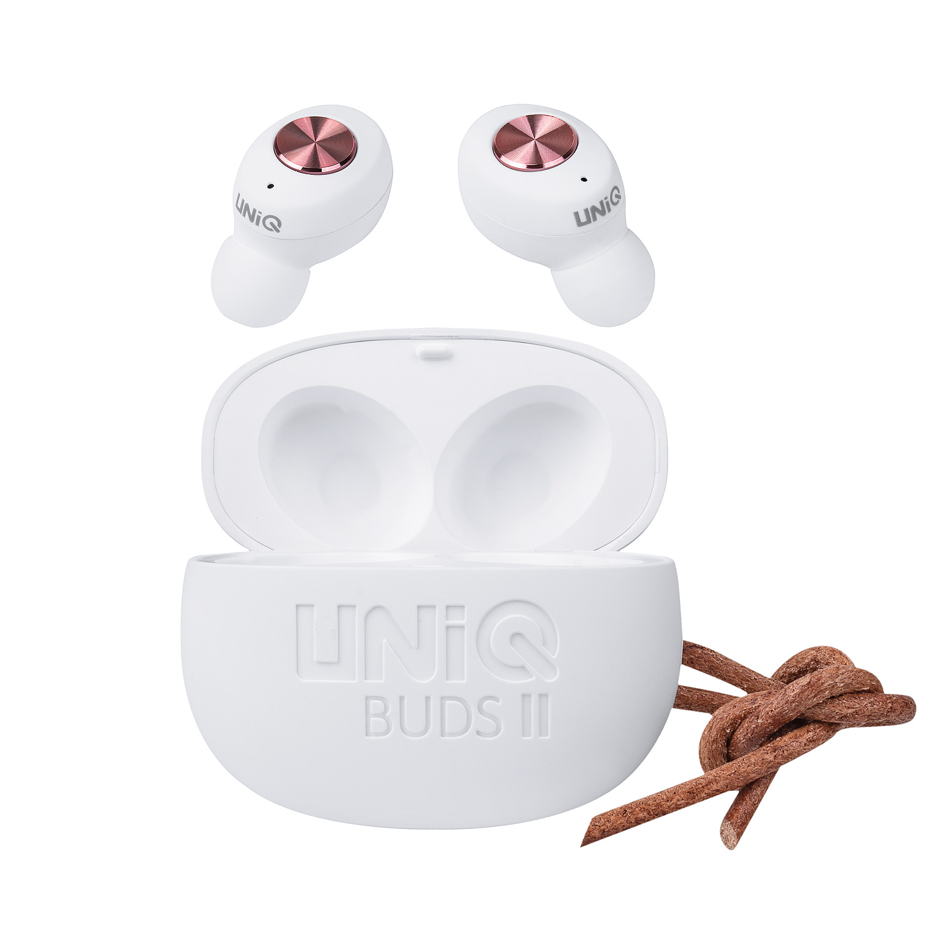 UNIQ Buds ll wireless TWS earphones töltőtokkal - Fehér