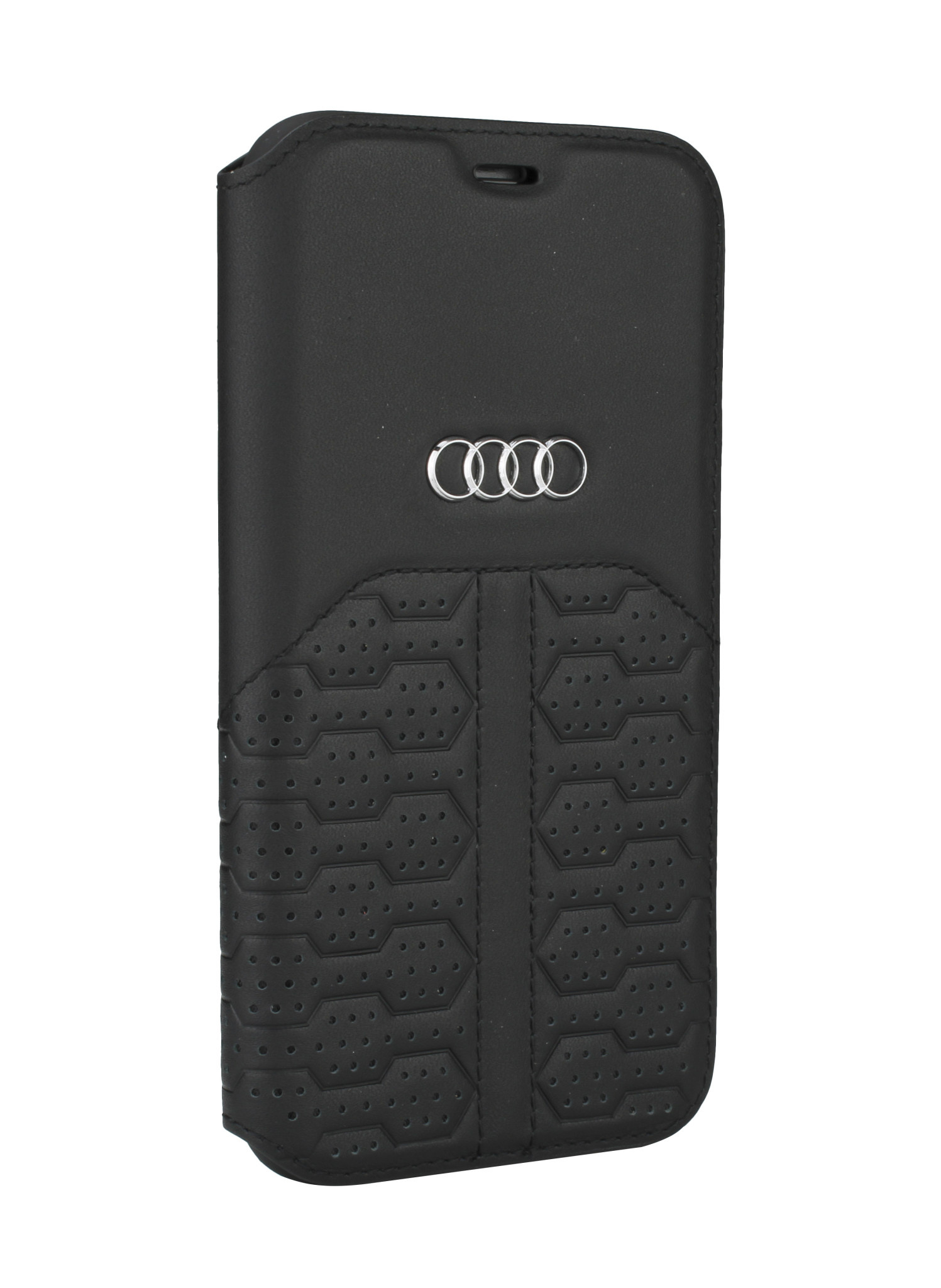 Audi Apple iPhone 12 Mini Fekete könyvtok A6 Serie