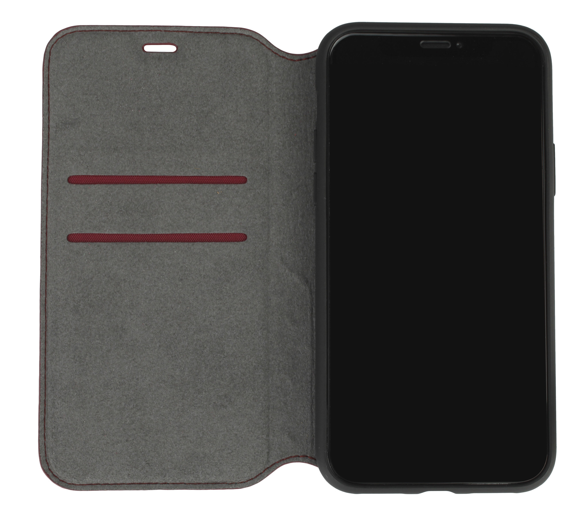 Audi Apple iPhone 12 Mini Merlot könyvtok A6 Serie