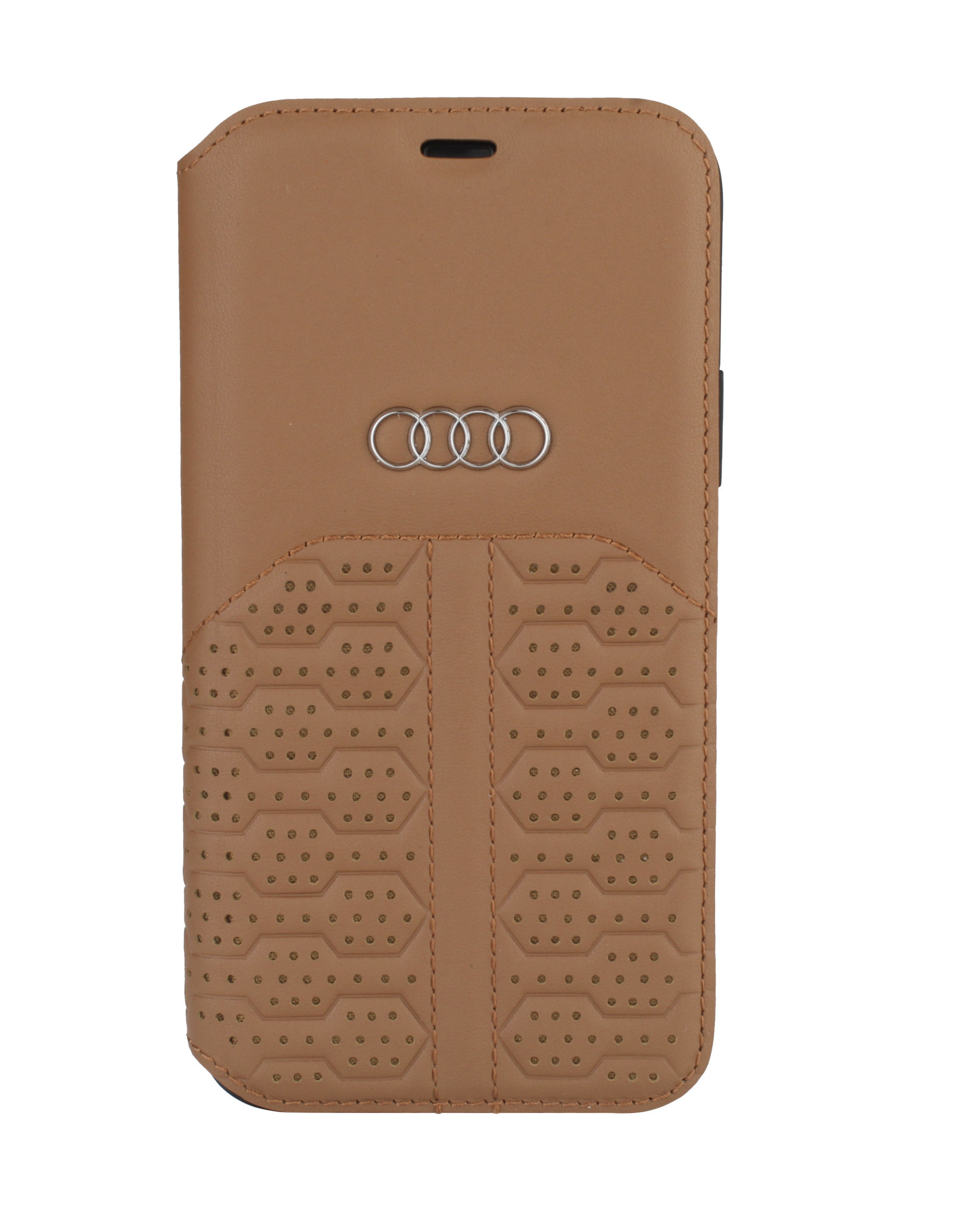 Audi Apple iPhone 12 Mini Barna könyvtok A6 Serie