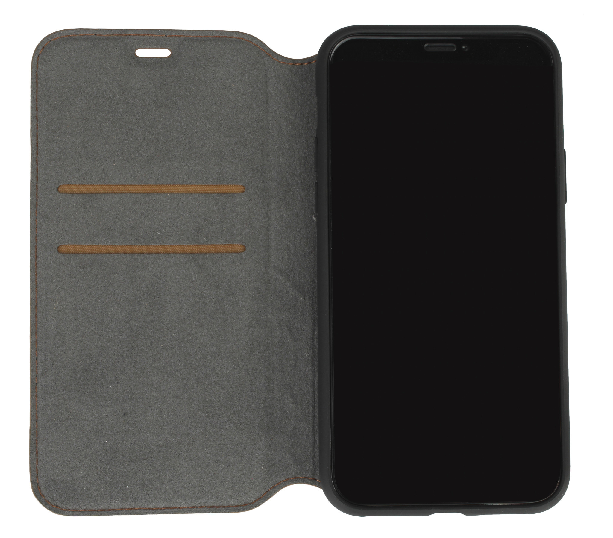 Audi Apple iPhone 12 Mini Barna könyvtok A6 Serie
