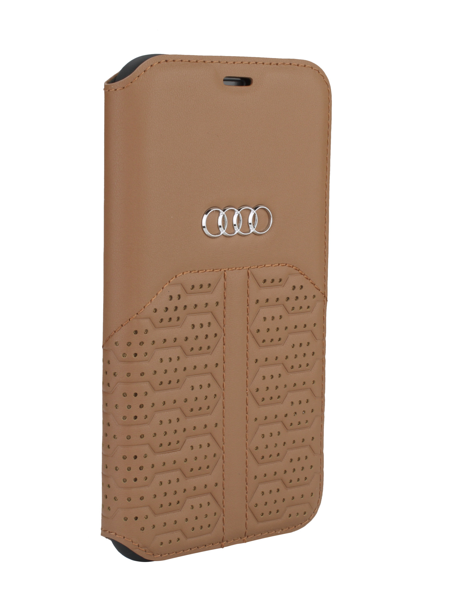 Audi Apple iPhone 12 Mini Barna könyvtok A6 Serie