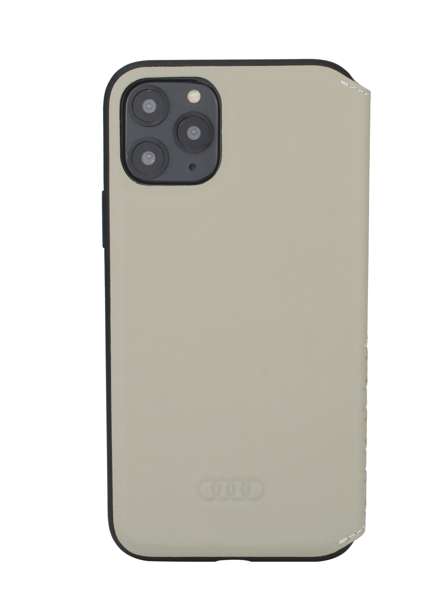 Audi Apple iPhone 12 Pro Max Bézs könyvtok A6 Seri