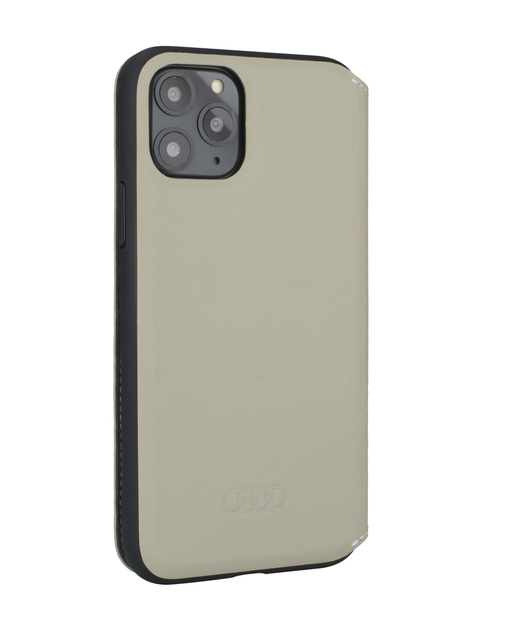 Audi Apple iPhone 12 Pro Max Bézs könyvtok A6 Seri