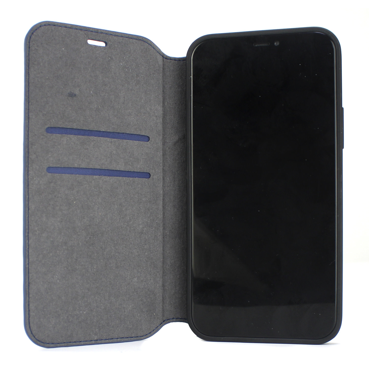 Audi Apple iPhone 12 Mini Kék könyvtok Q8 Serie -