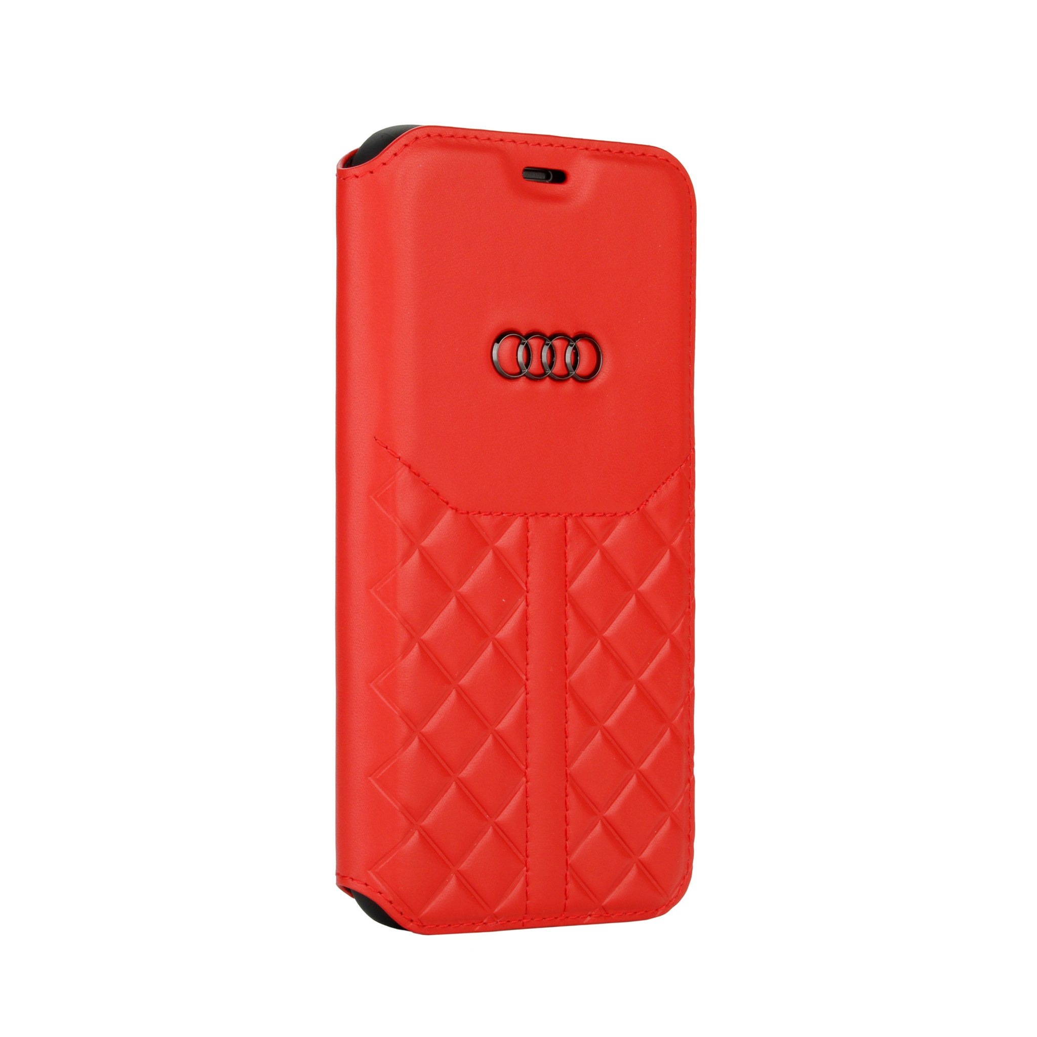 Audi Apple iPhone 12 / 12 Pro Piros könyvtok Q8 Se