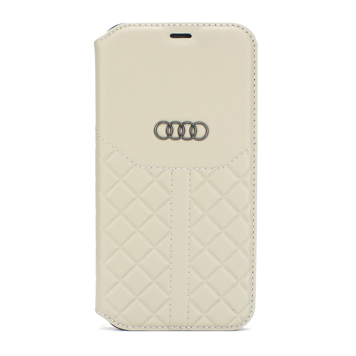 Audi Apple iPhone 12 Pro Max Bézs könyvtok Q8 Seri