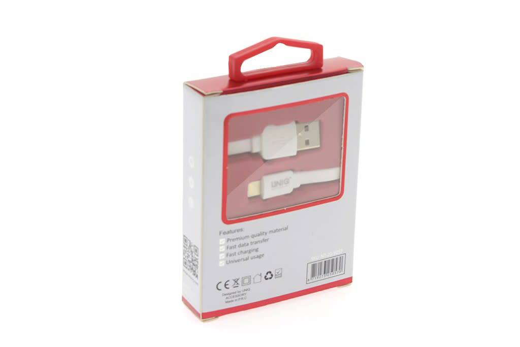 UNIQ Accessory Lightning USB Adatkábel 1m 2.1A - Fehér